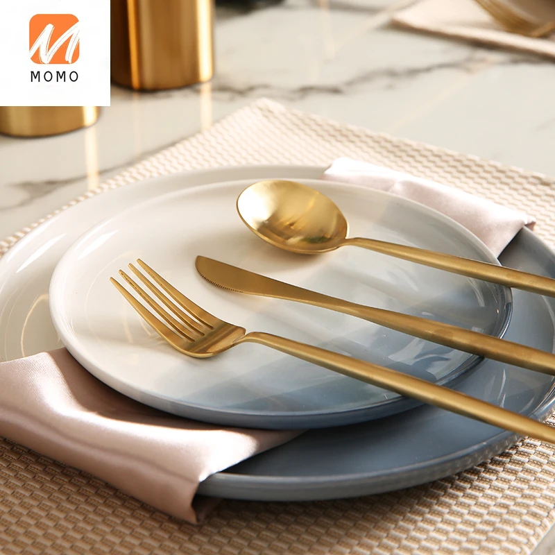 Japanese Western Food Tableware Set Home Nordic Light Luxury Model Room Breakfast Plate Steak Plate Fork Full Set High Quality
Japanese Western Food Tableware Set Home Nordic Light Luxury Model Room Breakfast Plate Steak Plate Fork Full Set High Quality