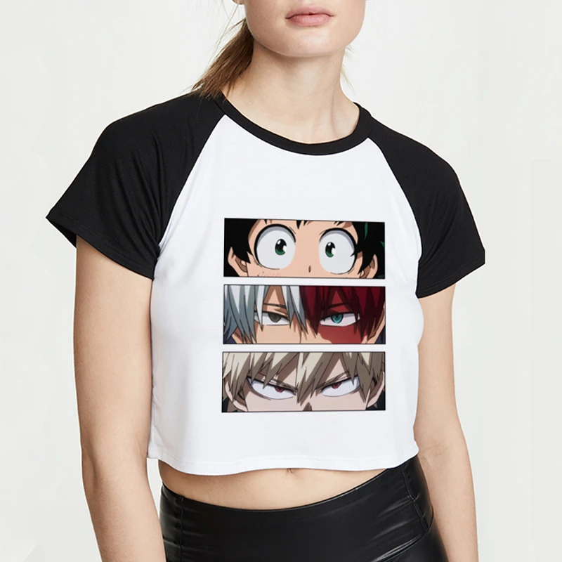 Crop Top My Hero Academia Cute Anime T Shirt Women Casual Harajuku Tee Female T-Shirt Summer 2021 Kawaii Woman Clothes T Shirts
Crop Top My Hero Academia Cute Anime T Shirt Women Casual Harajuku Tee Female T-Shirt Summer 2021 Kawaii Woman Clothes T Shirts