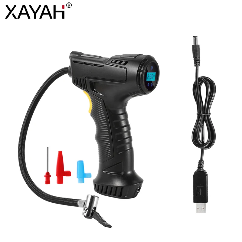 120W Wireless Car Air Pump Rechargeable Inflatable Pump Portable Air Compressor Auto Tire Inflator Digital For Car Bicycle Balls
120W Wireless Car Air Pump Rechargeable Inflatable Pump Portable Air Compressor Auto Tire Inflator Digital For Car Bicycle Balls