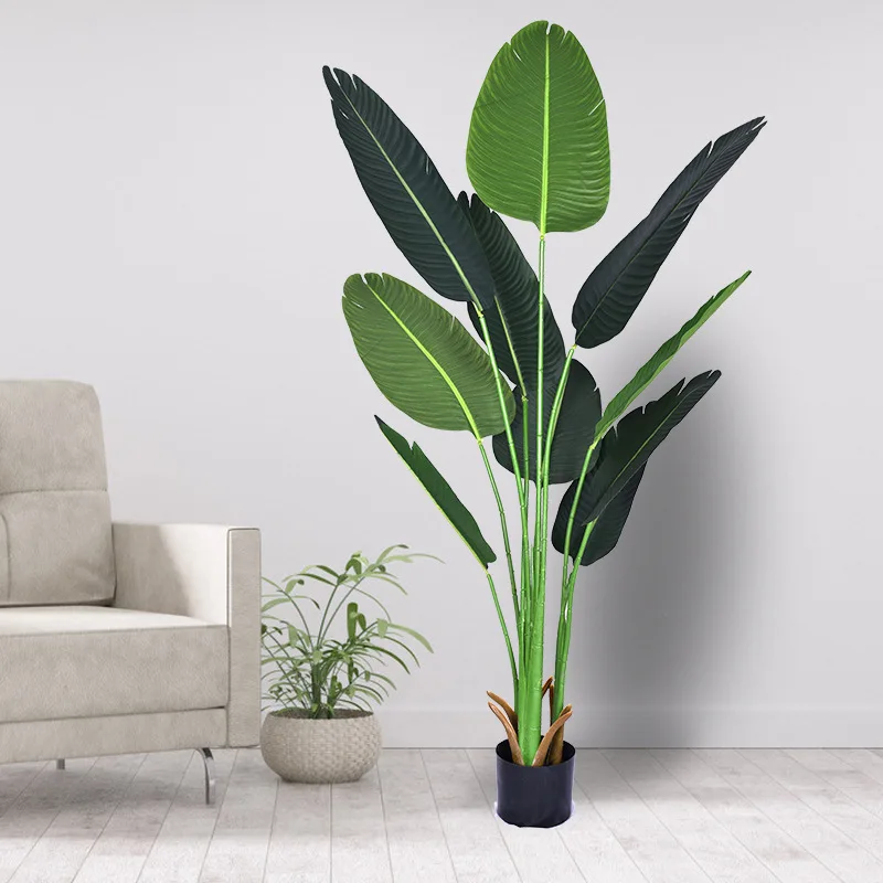 180cm Simulation Traveler Banana Artificial Plant Tree Indoor Outdoor Bird of Paradise Plant Decorative Potted Large Green Plant
180cm Simulation Traveler Banana Artificial Plant Tree Indoor Outdoor Bird of Paradise Plant Decorative Potted Large Green Plant