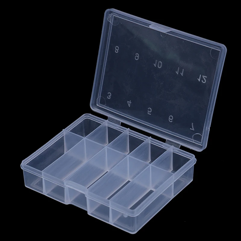 10 Grid Plastic transparent fishhook box fish lure hooks fishing accessories tool case 6*4.5*1.5cm
10 Grid Plastic transparent fishhook box fish lure hooks fishing accessories tool case 6*4.5*1.5cm
