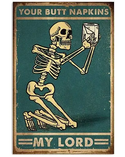 Your Butt Napkins My Lord. Retro Tin Metal Sign Vintage Wall Decor Metal Plaque Poster for Home Club Bar Pub Tavern Coffee Cafe
Your Butt Napkins My Lord. Retro Tin Metal Sign Vintage Wall Decor Metal Plaque Poster for Home Club Bar Pub Tavern Coffee Cafe