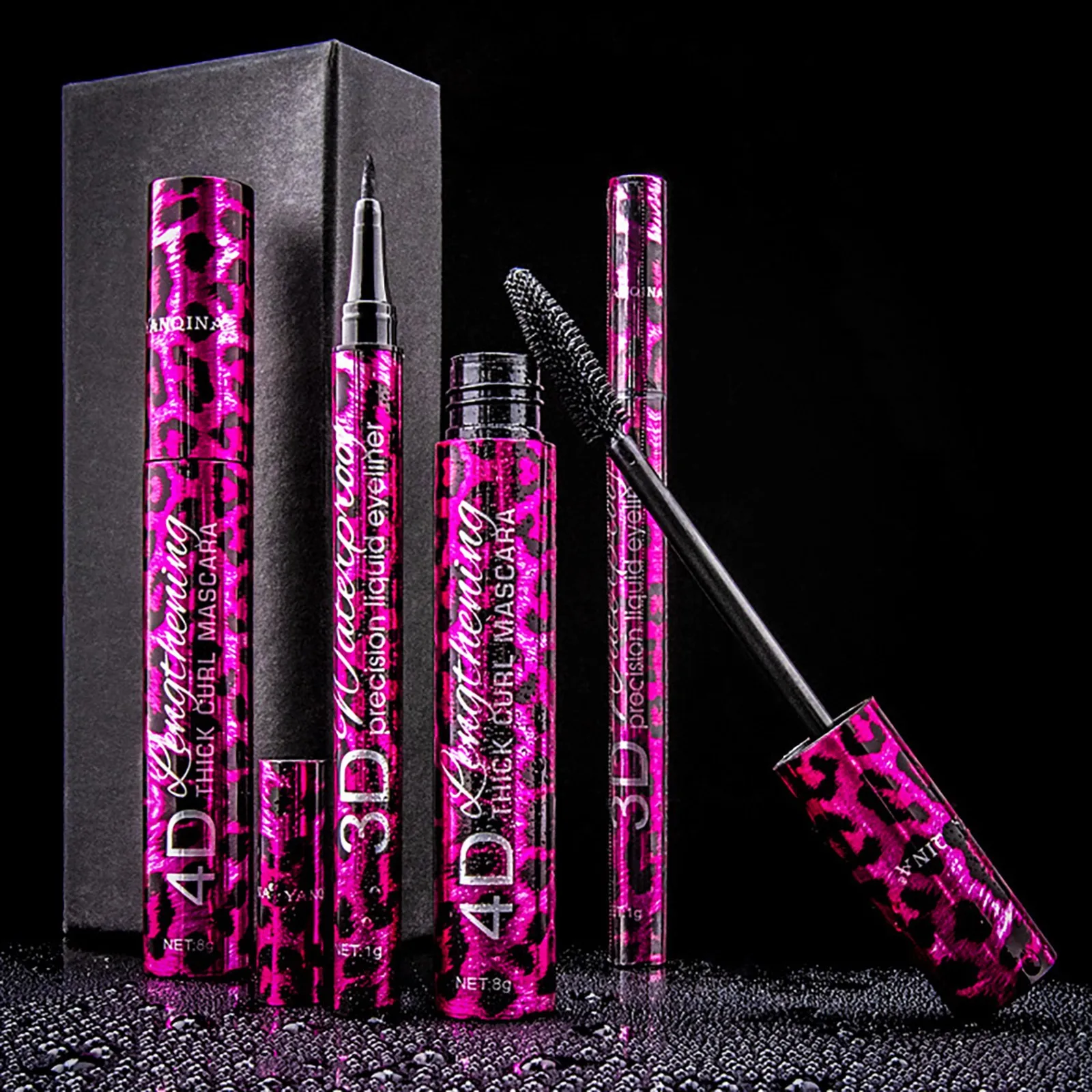 Black Eyeliner Eye 4d Leopard Print Fiber Lashes Thick Eyeliner Waterproof Sweatproof Lasting Quick Drying Cosmetics #2
Black Eyeliner Eye 4d Leopard Print Fiber Lashes Thick Eyeliner Waterproof Sweatproof Lasting Quick Drying Cosmetics #2
