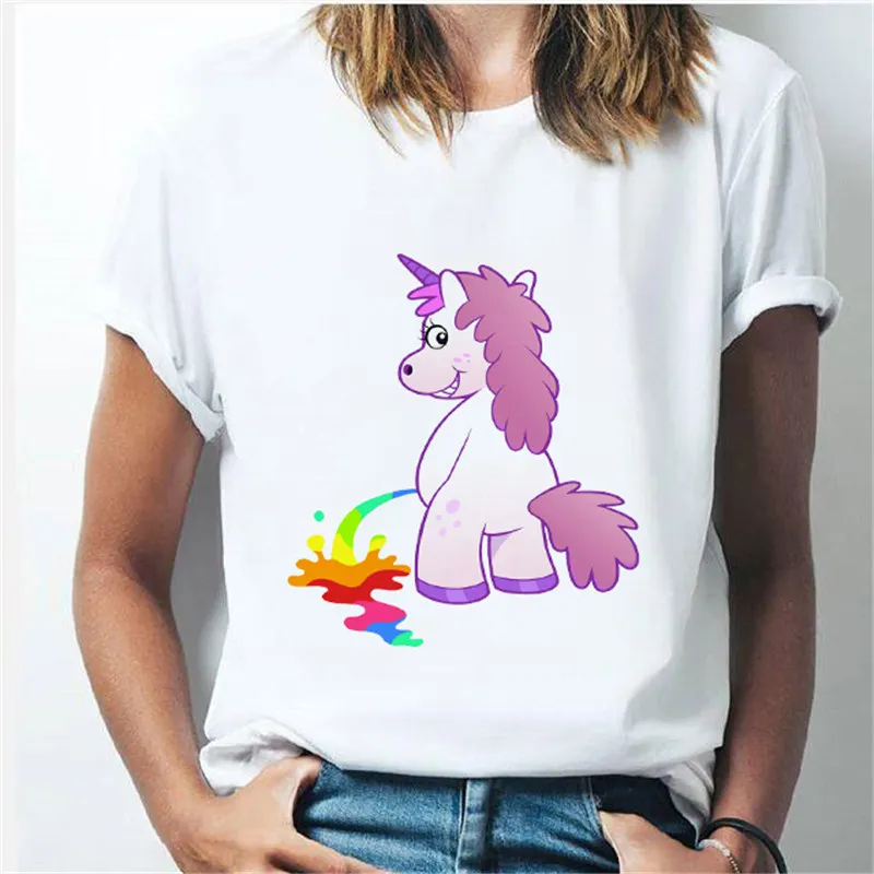 Women T-shirt Rainbow Unicorn tshirt Harajuku Kawaii Ulzzang White shirt Short Sleeve Top Tees Female Tumblr Clothing TShirt
Women T-shirt Rainbow Unicorn tshirt Harajuku Kawaii Ulzzang White shirt Short Sleeve Top Tees Female Tumblr Clothing TShirt
