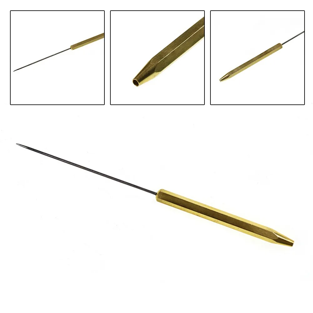 

Fly Fishing Tying Bodkin/Dubbing Needle Fly Half Hitch Needle Tools Brass Handle Fish Carp Rigging Tools Tackle Accessories