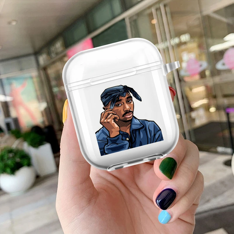 Rapper 2Pac Tupac Shakur Soft TPU Case for Apple Airpods 3 2 1 Pro Bluetooth Wireless Earphone Cover Air Pods Charging Box Bags
Rapper 2Pac Tupac Shakur Soft TPU Case for Apple Airpods 3 2 1 Pro Bluetooth Wireless Earphone Cover Air Pods Charging Box Bags