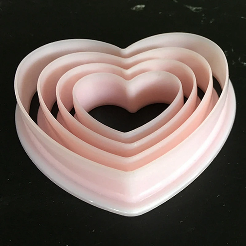 4 Size Heart Shape Cake Cutters Plastic Cute Cookie Cutters Baking Cutters Shapes DIY Baking Tools Accessories
4 Size Heart Shape Cake Cutters Plastic Cute Cookie Cutters Baking Cutters Shapes DIY Baking Tools Accessories