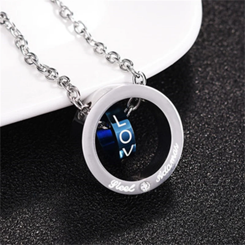 New Korean version of simple double ring titanium steel men's pendant Trending personality hip-hop punk men's necklace wholesale
New Korean version of simple double ring titanium steel men's pendant Trending personality hip-hop punk men's necklace wholesale