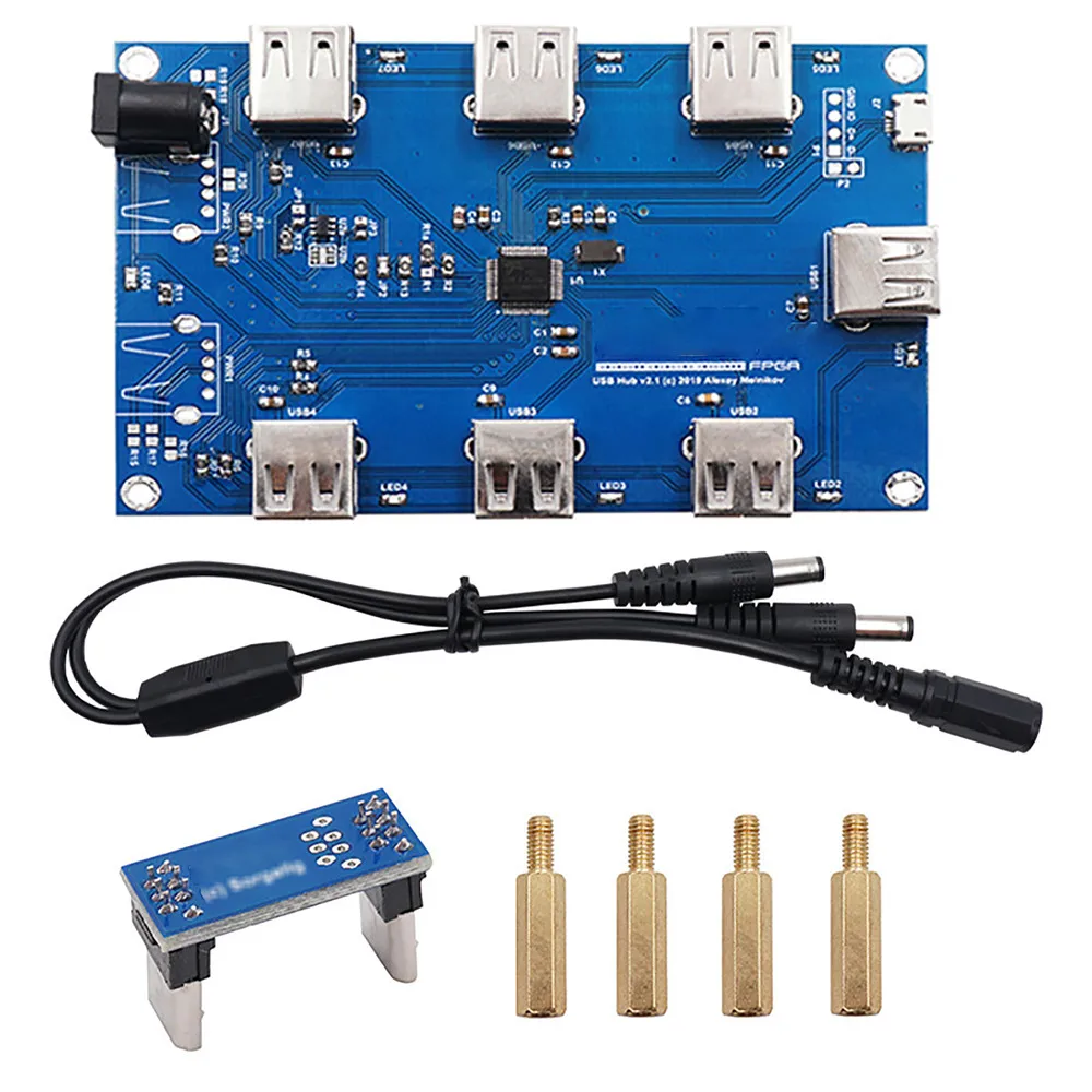 Manual Welding USB HUB Extender Boards for Mister FPGA IO Board Set Accessories for Terasic DE10-Nano FPGA Board
Manual Welding USB HUB Extender Boards for Mister FPGA IO Board Set Accessories for Terasic DE10-Nano FPGA Board