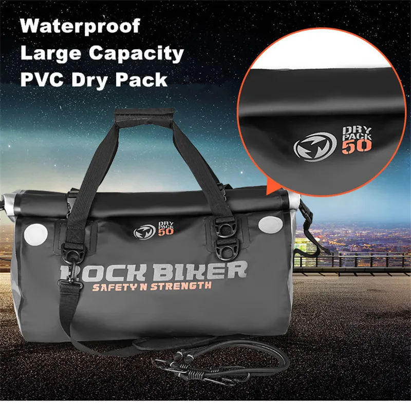 Rockbiker PVC Fabric Motorcycle Waterproof Bag Large Capacity Motocross Helmet Bag Rain-proof&Portable Motorbike Package
Rockbiker PVC Fabric Motorcycle Waterproof Bag Large Capacity Motocross Helmet Bag Rain-proof&Portable Motorbike Package