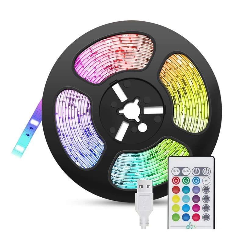 LED Strip Light Music Sync,5M USB LED Strip Lights with Remote RGB 5050 Color Changing Light Strips, LED Strip
LED Strip Light Music Sync,5M USB LED Strip Lights with Remote RGB 5050 Color Changing Light Strips, LED Strip