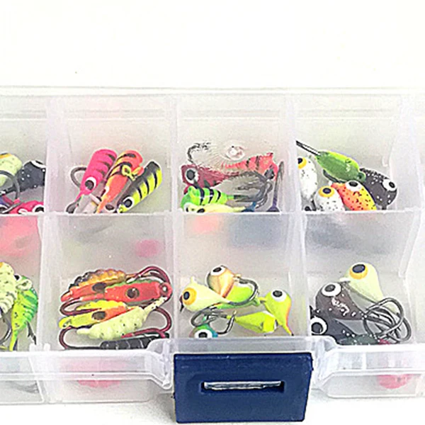 54Pcs And Boxes Fishing Lure Winter Ice Fishing Hooks Hard Bait Pesca Tackle Isca Artificial Bait Crankbait Swimbait
54Pcs And Boxes Fishing Lure Winter Ice Fishing Hooks Hard Bait Pesca Tackle Isca Artificial Bait Crankbait Swimbait