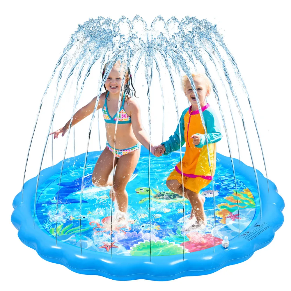 TOYANDONA Pad Sprinkler Cartoon Marine Animal Printed Sprinkler Pool 170cm Inflatable Water 
TOYANDONA Pad Sprinkler Cartoon Marine Animal Printed Sprinkler Pool 170cm Inflatable Water