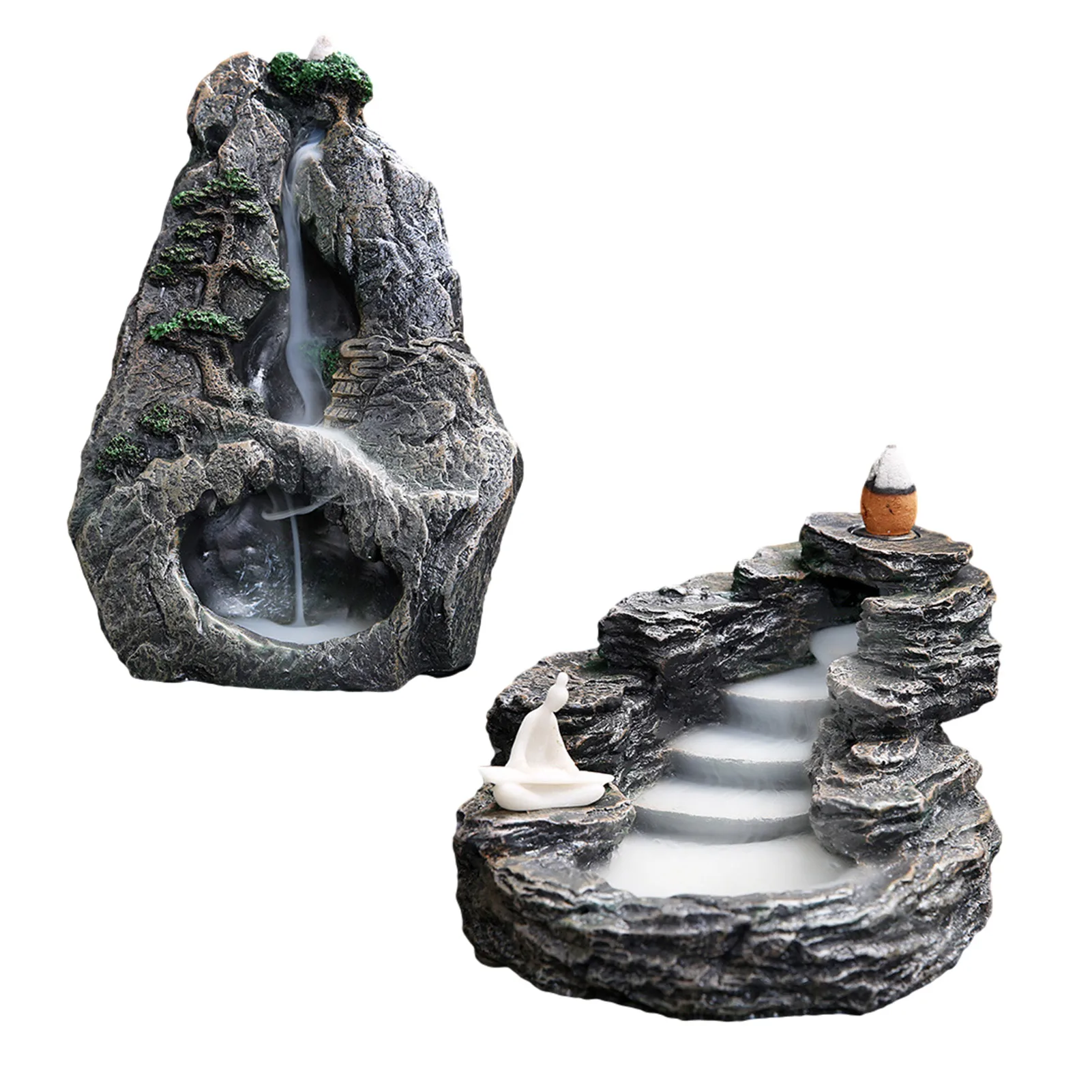 Backflow Incense Burner Innovative Incense Holder Resin Crafts surrounds like a waterfall full of mystery relieve stress quiet
Backflow Incense Burner Innovative Incense Holder Resin Crafts surrounds like a waterfall full of mystery relieve stress quiet