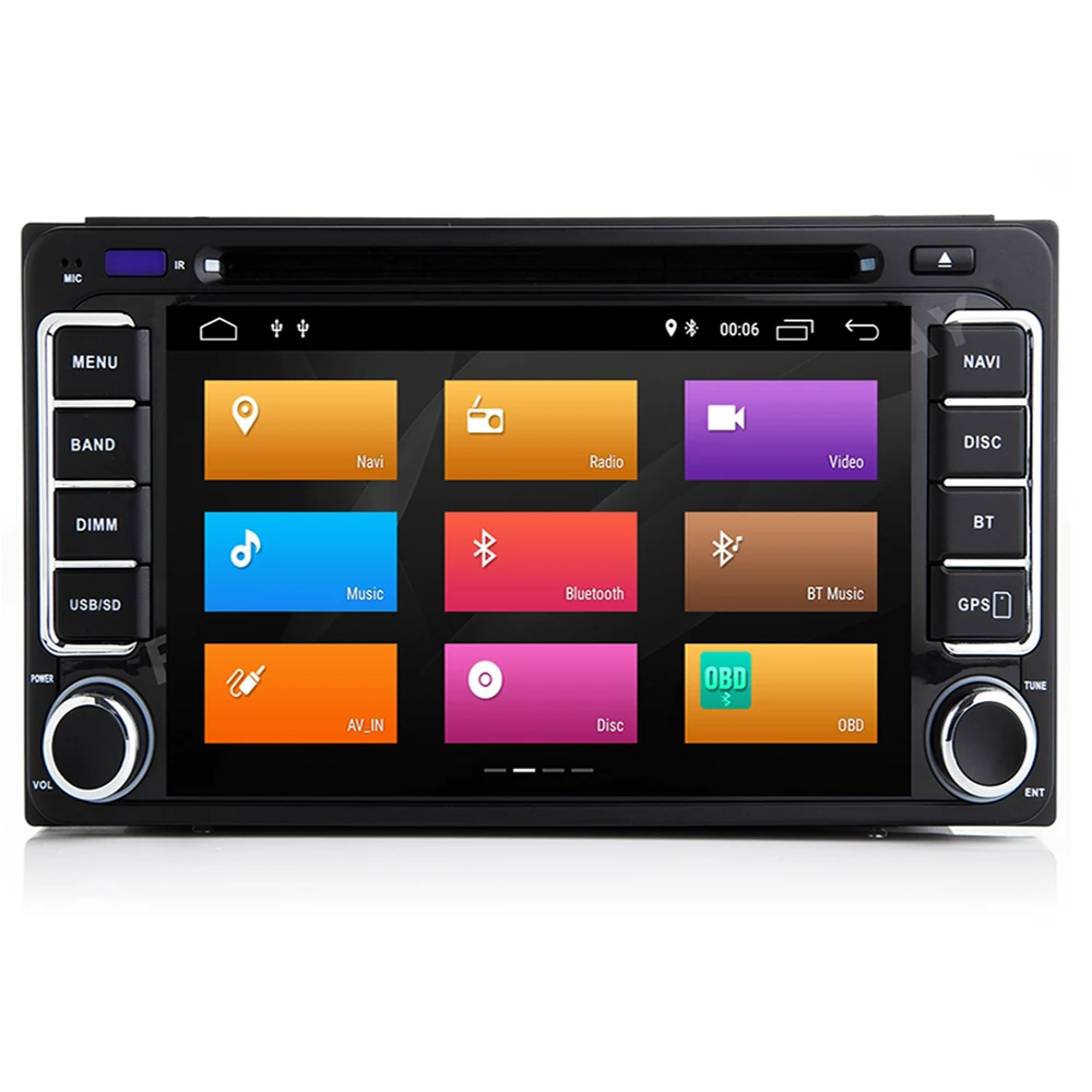 2 Din Android 10 8 core 4 + 64G Автомобильный dvd-плеер Радио Стерео Gps навигация для Toyota Hilux Vios Old
