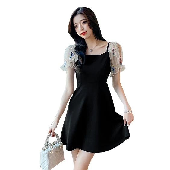 COIGARSAM Sexy Patchwork Women dress New Summer Spaghetti Strap Mesh High Waist Dresses Black 6628
COIGARSAM Sexy Patchwork Women dress New Summer Spaghetti Strap Mesh High Waist Dresses Black 6628