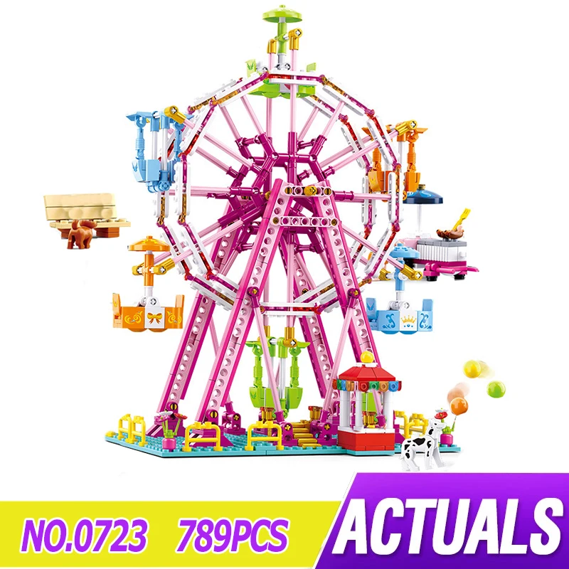 Sluban 0723 Girl Pink Fantasy Playground Series Ferris Wheel Modular Building Blocks Bricks Children's Educational Toy Gift
Sluban 0723 Girl Pink Fantasy Playground Series Ferris Wheel Modular Building Blocks Bricks Children's Educational Toy Gift