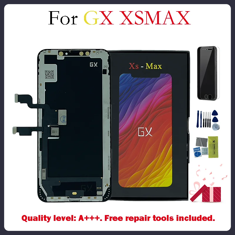 GX OLED For iPhone XSMAX LCD Display Touch Screen Digitizer Assembly Tested No Dead Pixel Replacement LCDs True tone
GX OLED For iPhone XSMAX LCD Display Touch Screen Digitizer Assembly Tested No Dead Pixel Replacement LCDs True tone