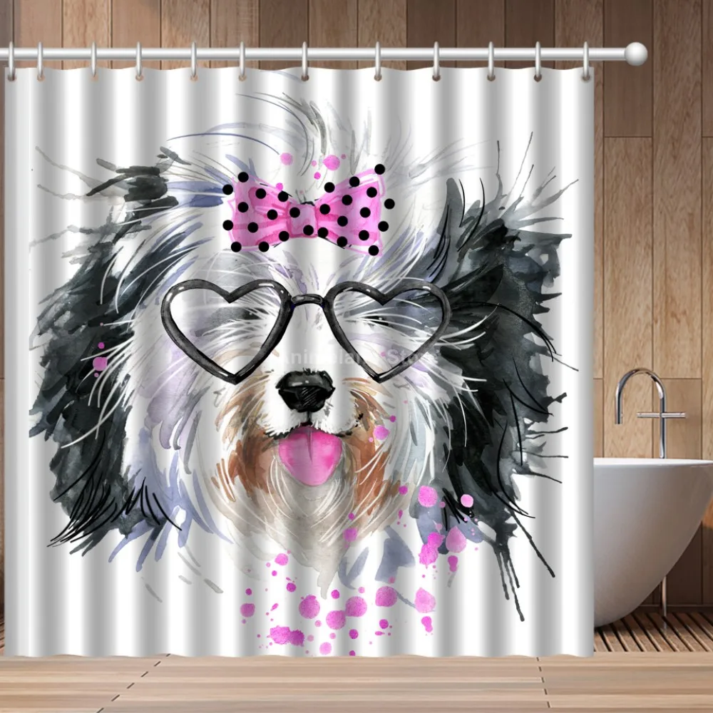 Fashion Animals Dogs 3D Print Shower Curtain Colorful Bathroom Set With Waterproof Hook Bath Curtains Cartoon Kids African Fun
Fashion Animals Dogs 3D Print Shower Curtain Colorful Bathroom Set With Waterproof Hook Bath Curtains Cartoon Kids African Fun