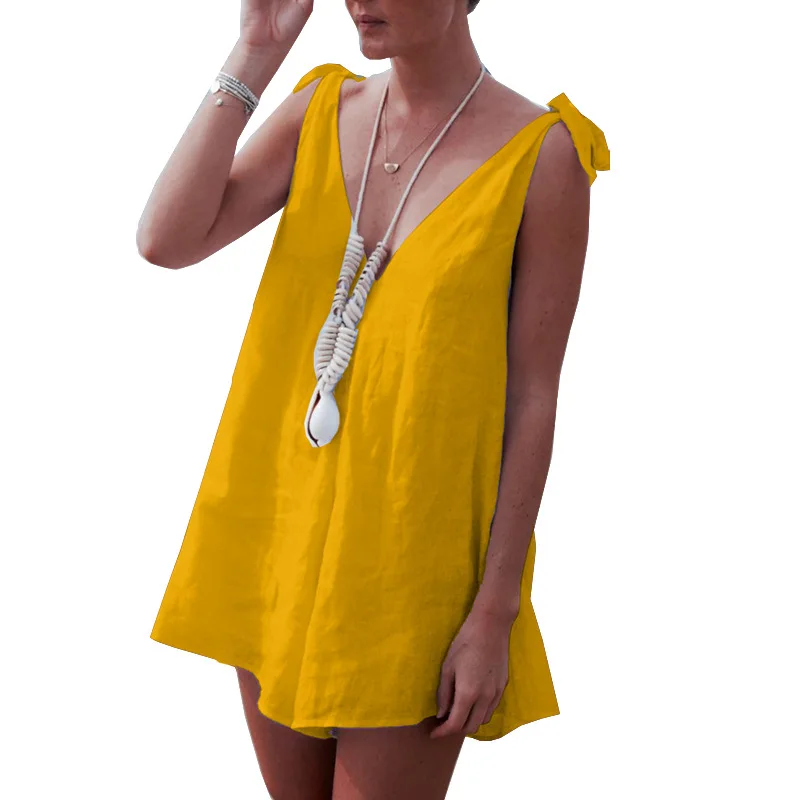2021 New Summer Women's Casual Beach Jumpsuit Sexy Fashion Loose Shorts Rompers Elegant Sling Deep V Neck Sleeveless Playsuits
2021 New Summer Women's Casual Beach Jumpsuit Sexy Fashion Loose Shorts Rompers Elegant Sling Deep V Neck Sleeveless Playsuits