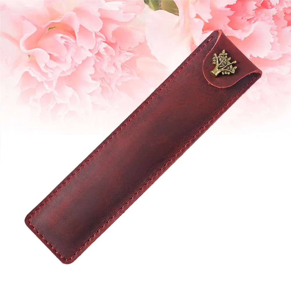 Genuine Leather Pen Pouch Holder Single Pencil Bag Pen Case with Snap Button for Rollerball Fountain Ballpoint Pen (Crazy Horse
Genuine Leather Pen Pouch Holder Single Pencil Bag Pen Case with Snap Button for Rollerball Fountain Ballpoint Pen (Crazy Horse