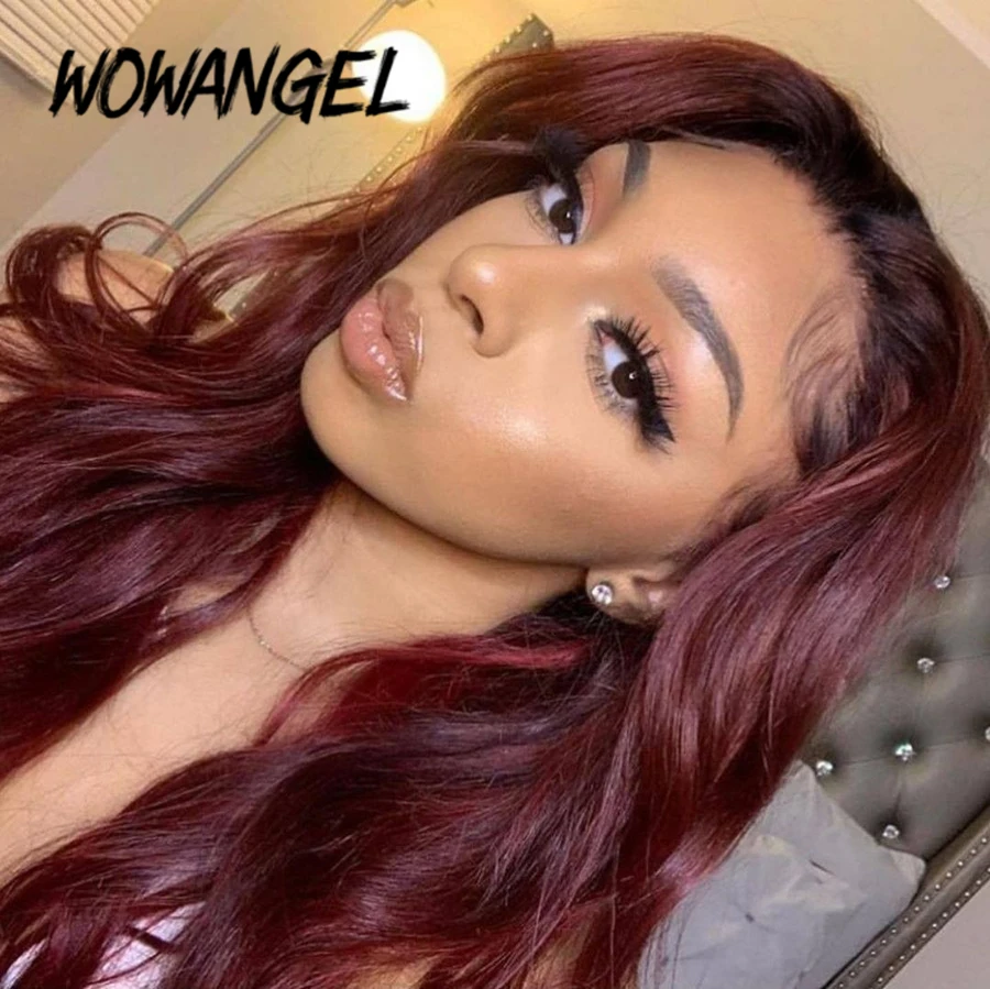 13X6 Burgundy 99J Lace Front Human Hair Wig Colored Ombre Transparent Bleached Knots Remy Body Wave Human Hair Lace Frontal Wigs 
13X6 Burgundy 99J Lace Front Human Hair Wig Colored Ombre Transparent Bleached Knots Remy Body Wave Human Hair Lace Frontal Wigs