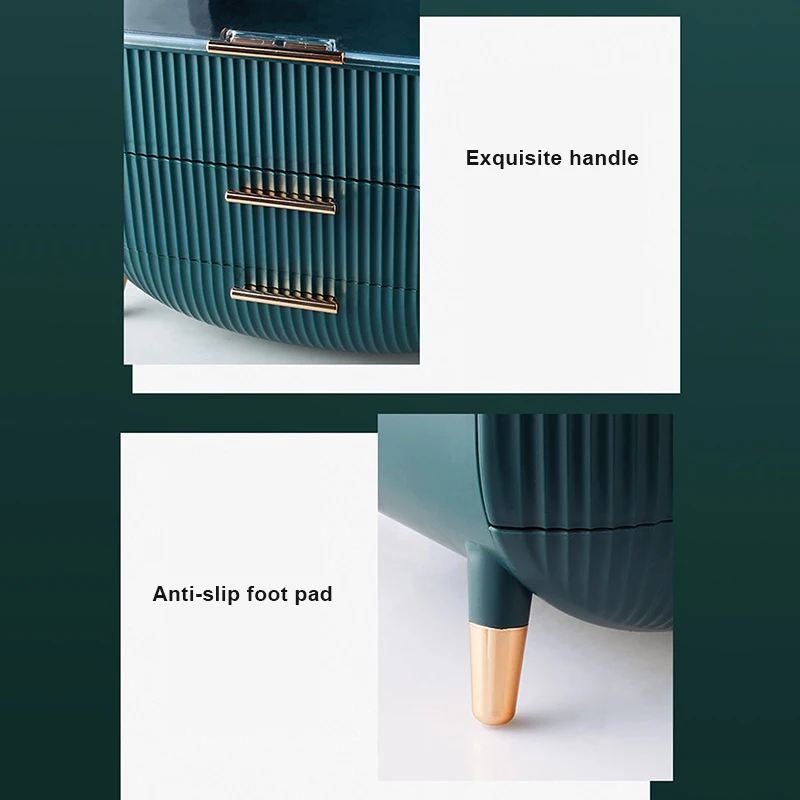 Fashion Big Capacity Cosmetic Storage Box Waterproof Dustproof Bathroom Desktop Beauty Makeup Organizer DNJ998
Fashion Big Capacity Cosmetic Storage Box Waterproof Dustproof Bathroom Desktop Beauty Makeup Organizer DNJ998