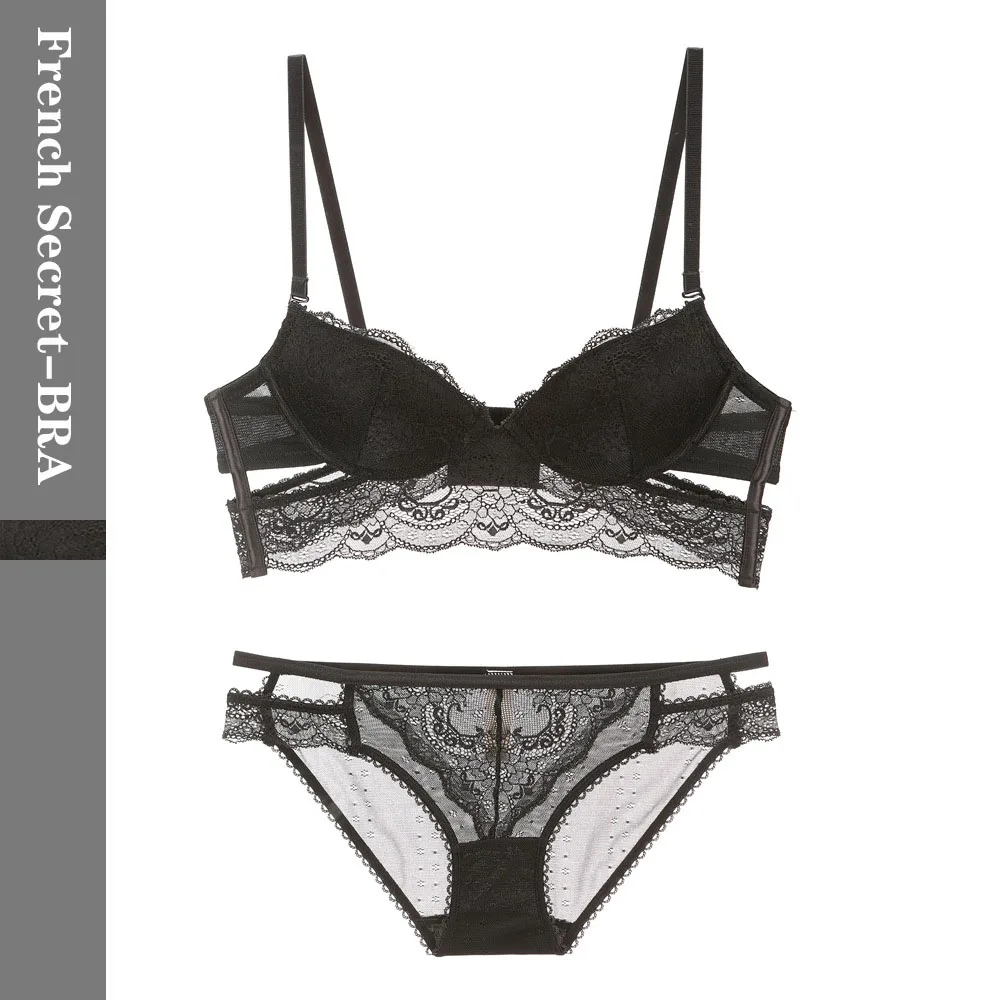French Secret European and American Mature Women Lace Sexy Lingerie Widened Side Wing Gathered Top Thin Bottom Thick Bra Set
French Secret European and American Mature Women Lace Sexy Lingerie Widened Side Wing Gathered Top Thin Bottom Thick Bra Set