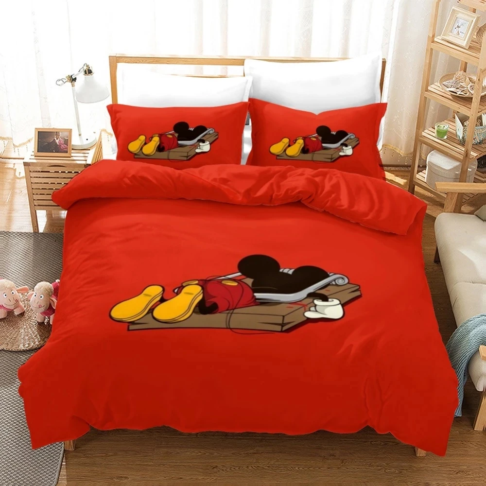 Amazing Red Mickey Mouse Bedding Set Twin Size Wedding Couple Quilt Duvet Covers for Kids Adult Bedroom Decor Queen King 3 pcs
Amazing Red Mickey Mouse Bedding Set Twin Size Wedding Couple Quilt Duvet Covers for Kids Adult Bedroom Decor Queen King 3 pcs