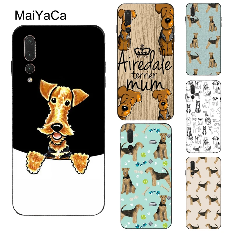 MaiYaCa Airedale Terrier Dog чехол для Huawei P40 P30 Pro P10 P20 Lite P Smart Z 2019 Mate 10 20 30 Pro|Бамперы| |