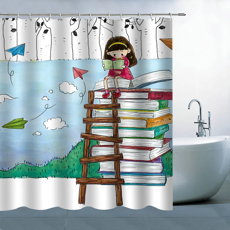 Cartoon lovely Girl Shower Curtains Bathroom Curtain Waterproof 3d Print Child Bath Curtain Polyester Fabric 12 Hooks 180*180cm
Cartoon lovely Girl Shower Curtains Bathroom Curtain Waterproof 3d Print Child Bath Curtain Polyester Fabric 12 Hooks 180*180cm