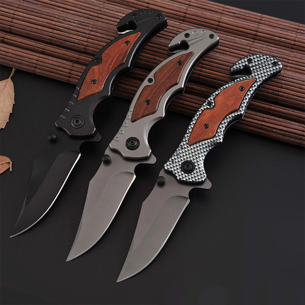High Quality Damascus steel Folding Knife 8Cr14Mov Blade Rosewood Handle Camping Survival Knives Pocket Outdoor Hunting Knife
High Quality Damascus steel Folding Knife 8Cr14Mov Blade Rosewood Handle Camping Survival Knives Pocket Outdoor Hunting Knife