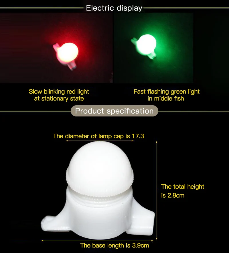 LED Night Fishing Rod Tip Clip on Fish Strike Bite Alert Alarm Light Fishing LED Rod Clip Portable Fishing Accessory Tools
LED Night Fishing Rod Tip Clip on Fish Strike Bite Alert Alarm Light Fishing LED Rod Clip Portable Fishing Accessory Tools