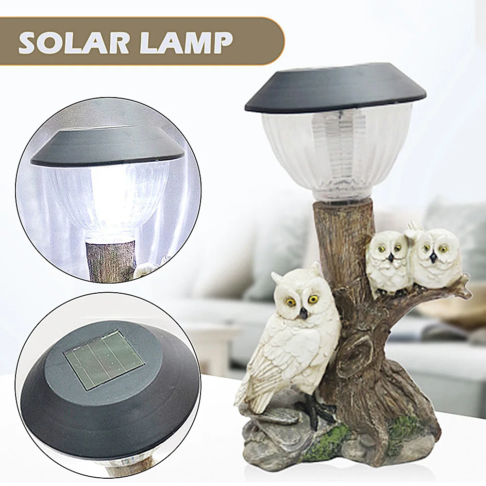 Outdoor Decorative Solar Light Resin Owls Figurine Light Outdoor Waterproof Lantern for Garden Courtyard Patio Lawn Home Decor
Outdoor Decorative Solar Light Resin Owls Figurine Light Outdoor Waterproof Lantern for Garden Courtyard Patio Lawn Home Decor