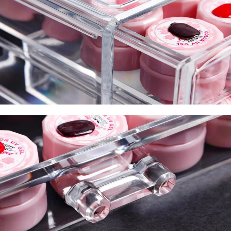 Nail Storage Box Makeup Organizer Cosmetic Nail Accessories Storage Jewelry Display Rack Plastic Drawer Plastic Box 3/4/5 Layer
Nail Storage Box Makeup Organizer Cosmetic Nail Accessories Storage Jewelry Display Rack Plastic Drawer Plastic Box 3/4/5 Layer