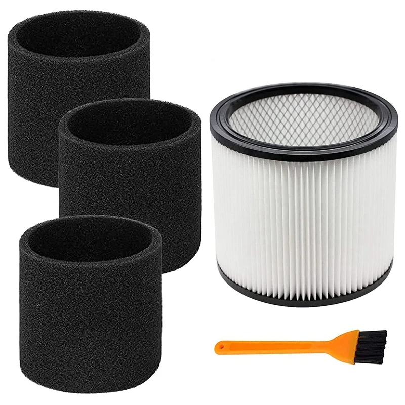 Replacement Filter Cartridge for Shop Vac 90304 9030400 903-04-00 90350 and Foam Sleeve 90585 Vacuum Cleaner Parts
Replacement Filter Cartridge for Shop Vac 90304 9030400 903-04-00 90350 and Foam Sleeve 90585 Vacuum Cleaner Parts