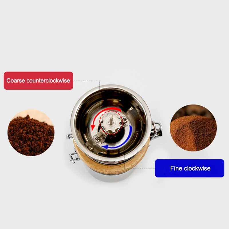 Portable Manual Coffee Grinder with Adjustable Ceramic Burr Stainless Steel
Portable Manual Coffee Grinder with Adjustable Ceramic Burr Stainless Steel