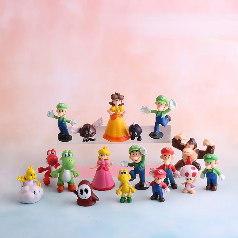 Anime Marios 17pcs/set Toy Figures Doll Cake Decoration Ornaments Action Figures Model Toy Collection Gifts for Children
Anime Marios 17pcs/set Toy Figures Doll Cake Decoration Ornaments Action Figures Model Toy Collection Gifts for Children