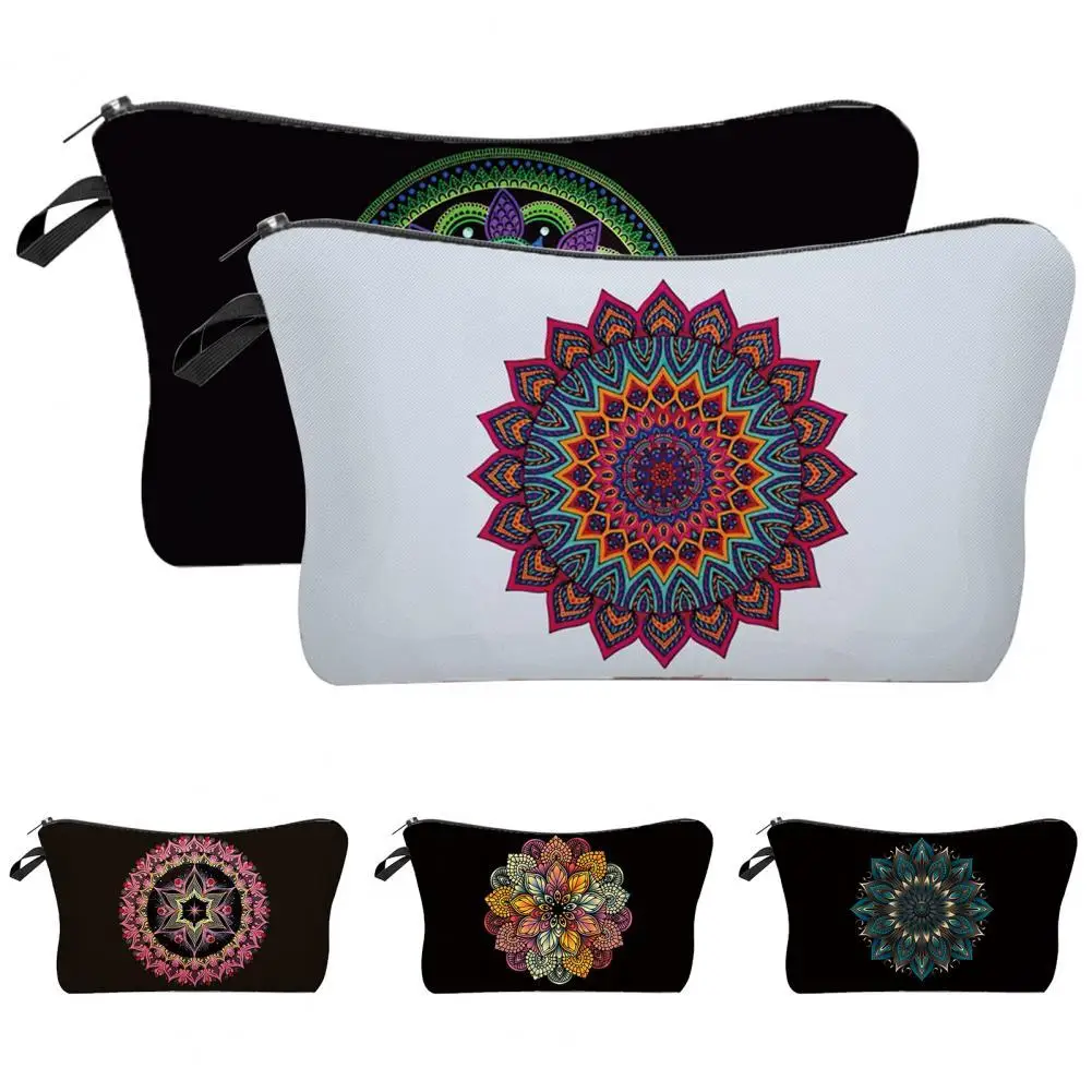 Large Capacity Zipper Cosmetic Bag Practical Bohemia Print Hanging Hole Pencil Bag for Flower Print Canvas Women Makeup Bag
Large Capacity Zipper Cosmetic Bag Practical Bohemia Print Hanging Hole Pencil Bag for Flower Print Canvas Women Makeup Bag