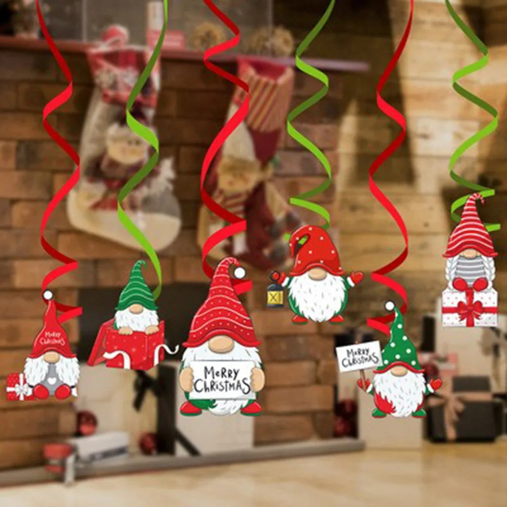 6Pcs Christmas Foil Spiral Ceiling Hanging For Xmas Navidad Noel Party Home Living Room Decor Christmas Spiral Ornaments
6Pcs Christmas Foil Spiral Ceiling Hanging For Xmas Navidad Noel Party Home Living Room Decor Christmas Spiral Ornaments