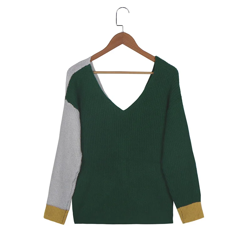 Women Elegant Irregular Twist Pleated Sweater Casual Patchwork Long Sleeve Pullover Tops Sexy V Neck Off Shoulder Knit Sweaters
Women Elegant Irregular Twist Pleated Sweater Casual Patchwork Long Sleeve Pullover Tops Sexy V Neck Off Shoulder Knit Sweaters