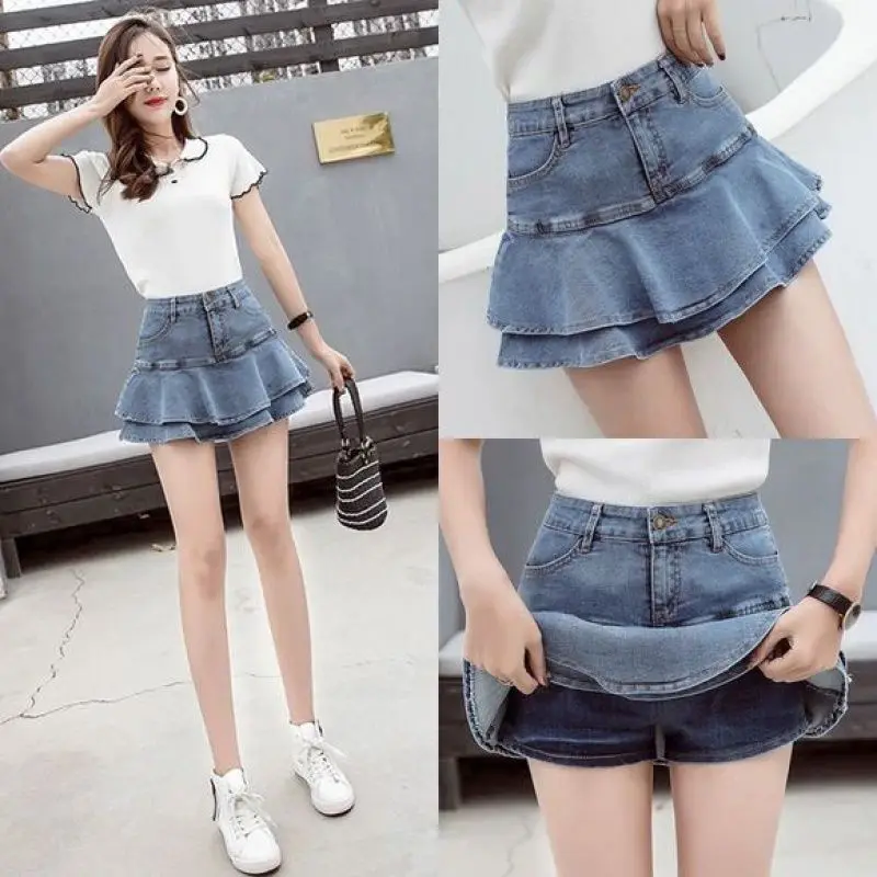 Women Jeans Skirts 2021 Summer Low Waist A Line Denim Skirt Women Sexy Pleated Mini Jeans Skirts Korean Style Casual Y2K Skirt
Women Jeans Skirts 2021 Summer Low Waist A Line Denim Skirt Women Sexy Pleated Mini Jeans Skirts Korean Style Casual Y2K Skirt