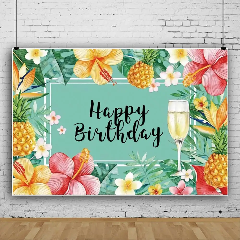 Summer Tropical Jungle Leaves Flower Pineapple Birthday Party Backdrop Photography Backdrops Vinyl Photographic Background Props
Summer Tropical Jungle Leaves Flower Pineapple Birthday Party Backdrop Photography Backdrops Vinyl Photographic Background Props