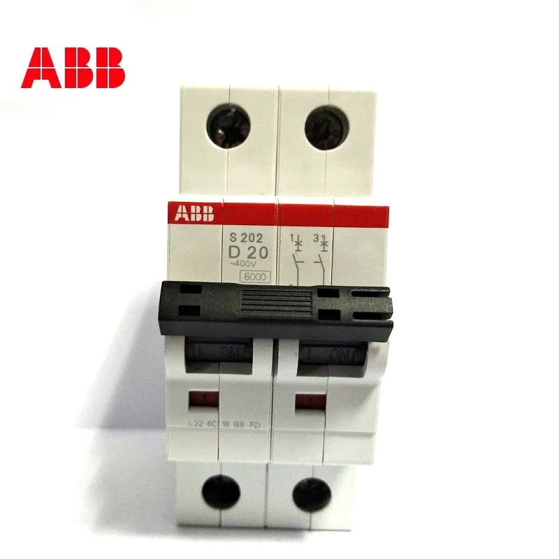 

ABB миниатюрный автоматический выключатель S202 S201NA 2P 1P + N тип D 1A 2A 3A 4A 6A 10A 16A 20A 25A 32A 40A 50A 63A