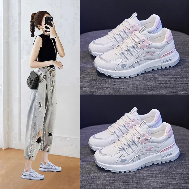 LEOSOXS Women's Chunky Sneakers Thick Bottom Platform Vulcanize Shoes Fashion Breathable Casual Shoes For Woman Female Sneakers
LEOSOXS Women's Chunky Sneakers Thick Bottom Platform Vulcanize Shoes Fashion Breathable Casual Shoes For Woman Female Sneakers