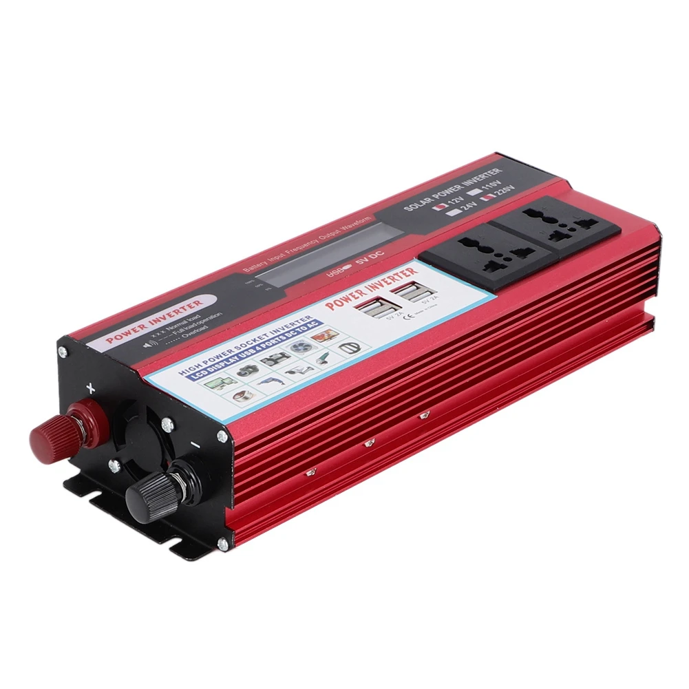 6000W Solar Power Inverter Wave Digital Display Phone 4 USB Charger for car marine solar electric power wind electric power
6000W Solar Power Inverter Wave Digital Display Phone 4 USB Charger for car marine solar electric power wind electric power