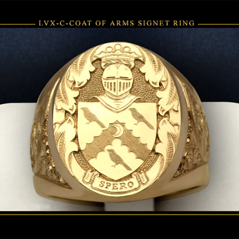 FDLK Luxury Gold Plated Coat of Arms Watters Signet Engraved Ring For Mens Womens Hip Hop Dance Party Court Style Jewelry Gift
FDLK Luxury Gold Plated Coat of Arms Watters Signet Engraved Ring For Mens Womens Hip Hop Dance Party Court Style Jewelry Gift