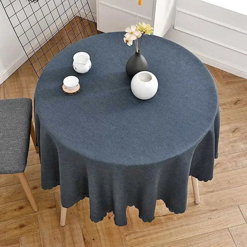 Simple cotton linen round table cloth household solid color restaurant table cloth round round round table cloth table cloth tab
Simple cotton linen round table cloth household solid color restaurant table cloth round round round table cloth table cloth tab