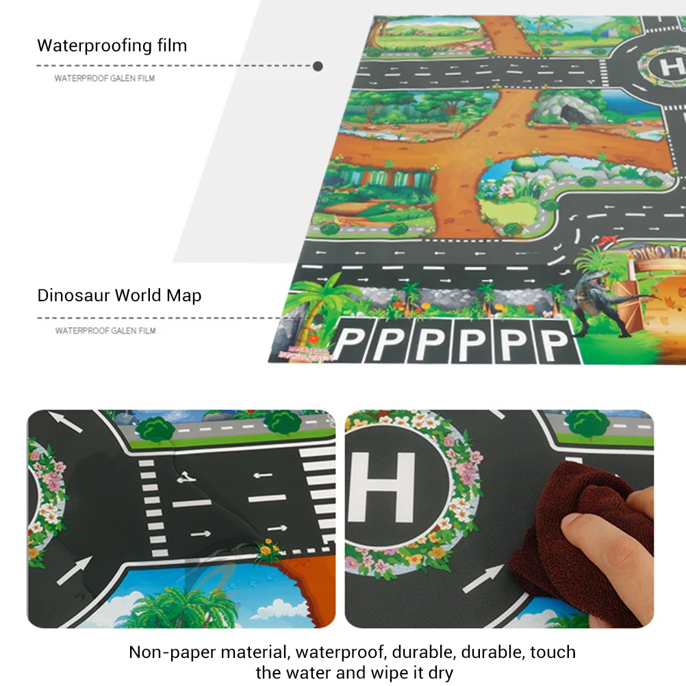 54Pcs/Set 130*100cm Dinosaur Play Set Children's Transport Traffic Animal Mat Educational Toy 
54Pcs/Set 130*100cm Dinosaur Play Set Children's Transport Traffic Animal Mat Educational Toy