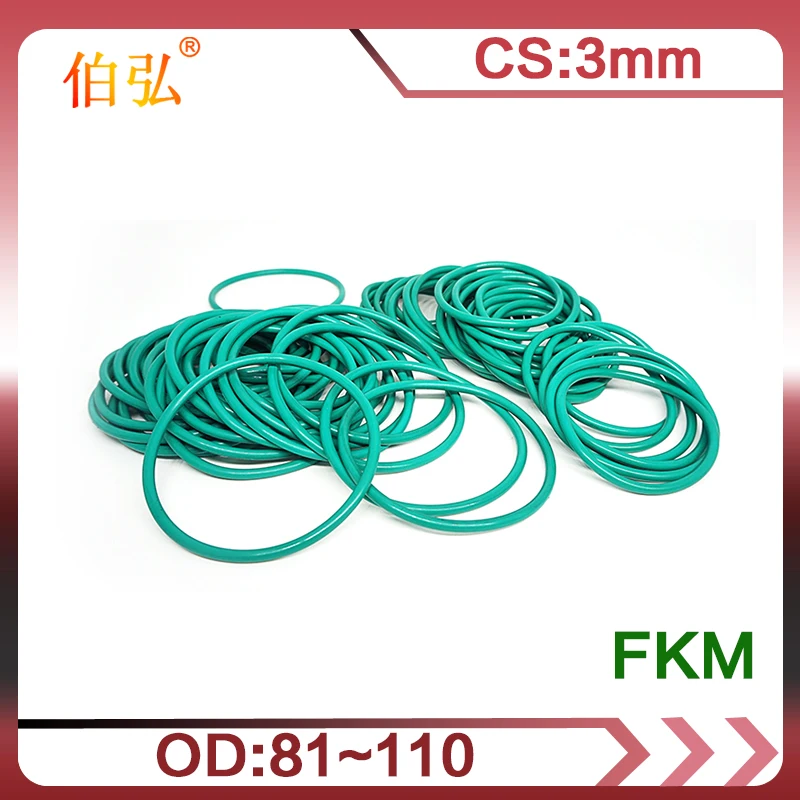 Fluororubber O-Ring 1PC/lot FKM Sealing CS 3mm OD81/85/88/90/91/92/95/96/100/105/110mm O-Ring Seal Gasket Ring
Fluororubber O-Ring 1PC/lot FKM Sealing CS 3mm OD81/85/88/90/91/92/95/96/100/105/110mm O-Ring Seal Gasket Ring